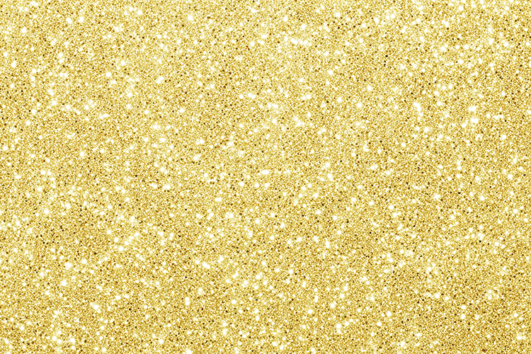Yellow glitter background with small white sparkle