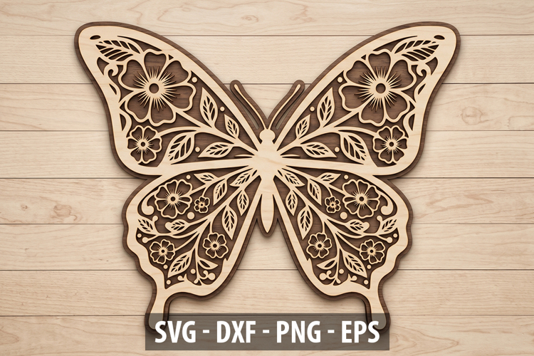 Floral Cut File for Cricut & Laser