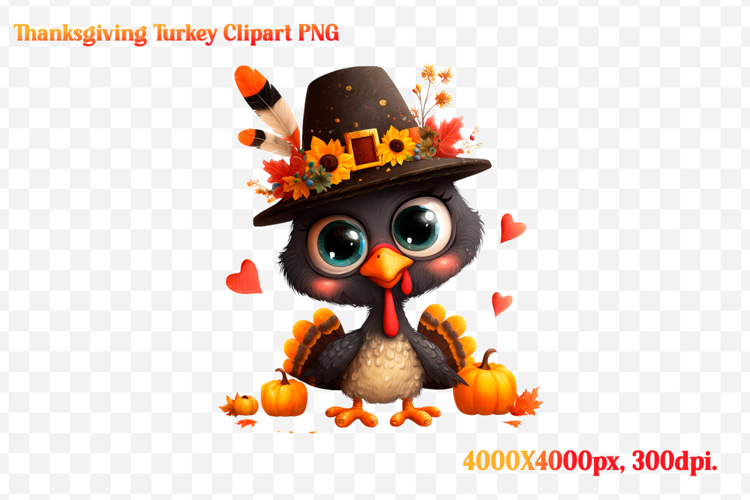 Funny Thanksgiving Turkey Clipart PNG