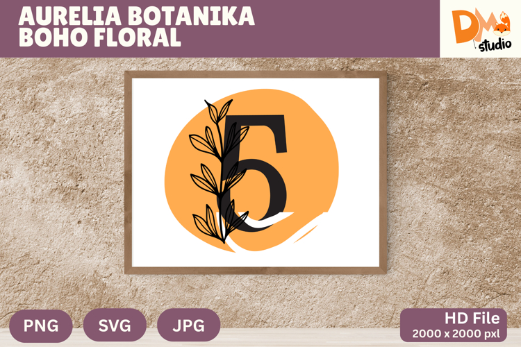Aurelia Botanika Boho Floral Monogram