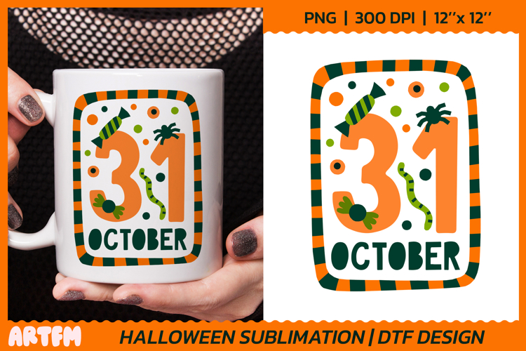 31 October Sublimation | Whimsical Halloween DTF Print