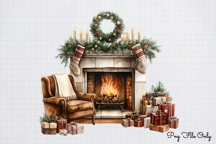 Cozy Christmas Clipart PNG