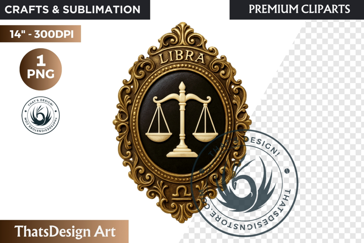 Vintage Zodiac Cameo Clipart Antique Horoscope Graphics PNG