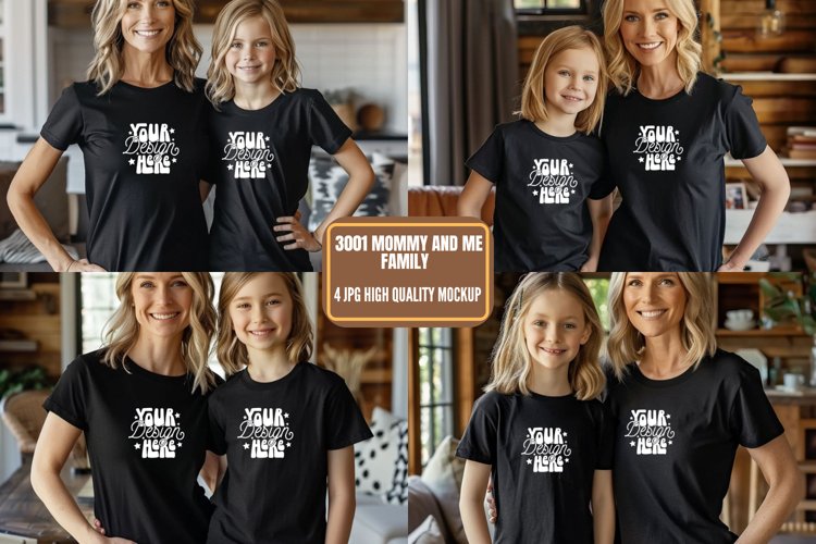 3001 Mommy and Me Family Mockup, Mommy And Me example image 1