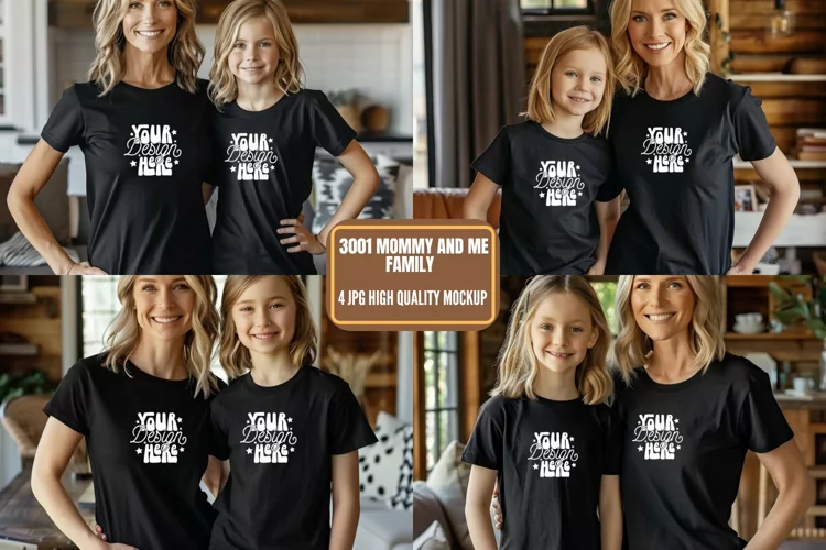 3001 Mommy and Me Family Mockup, Mommy And Me