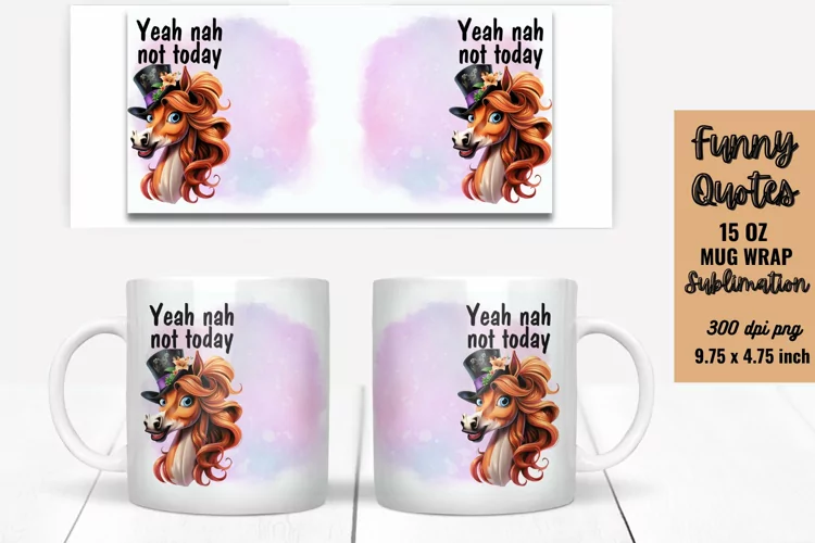 Funny Mug Wrap Sublimation, Mug Wrap PNG
