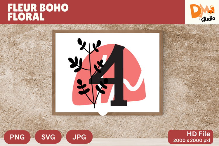 Boho Floral Svg Image 23