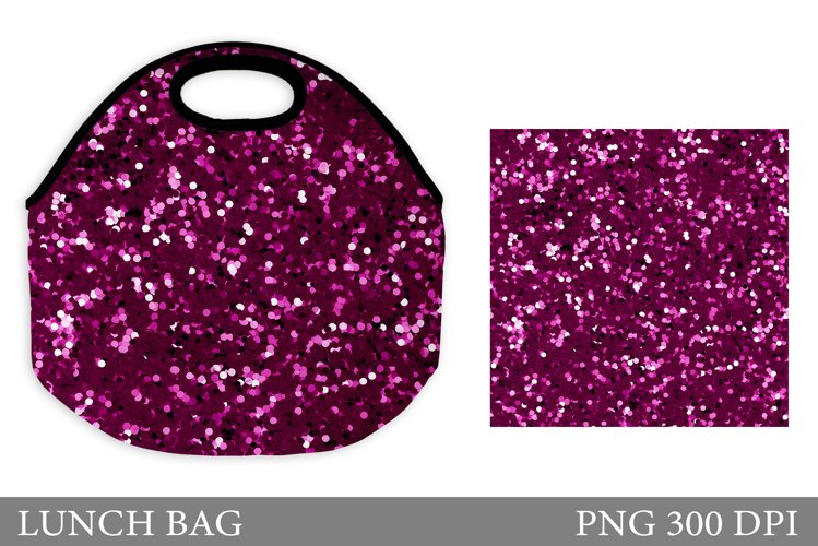 Glitter Lunch Bag. Sequins Lunch Bag Sublimation