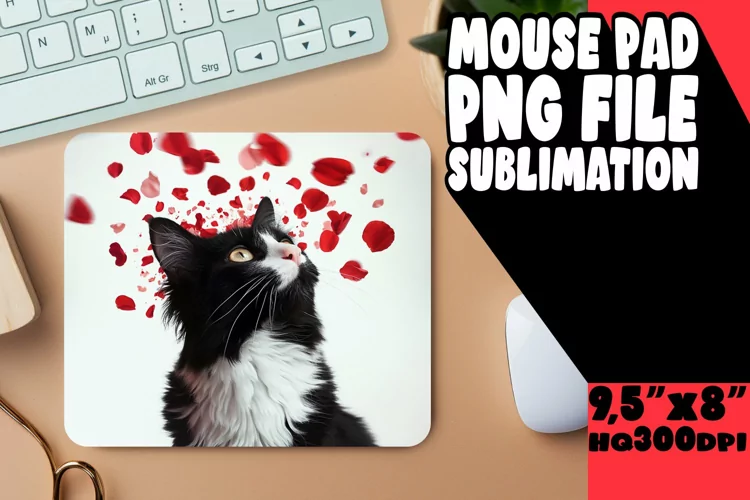 Cat-Themed Sublimation Pad