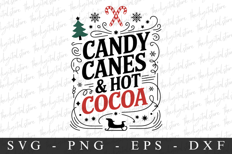 Candy canes   Hot CoCoaSvg | Christmas svg