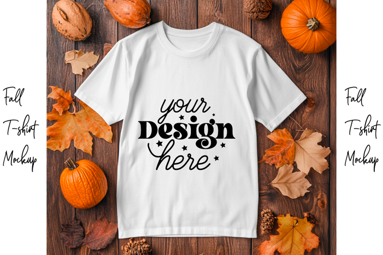 Fall t-shirt mockup, Fall mockup
