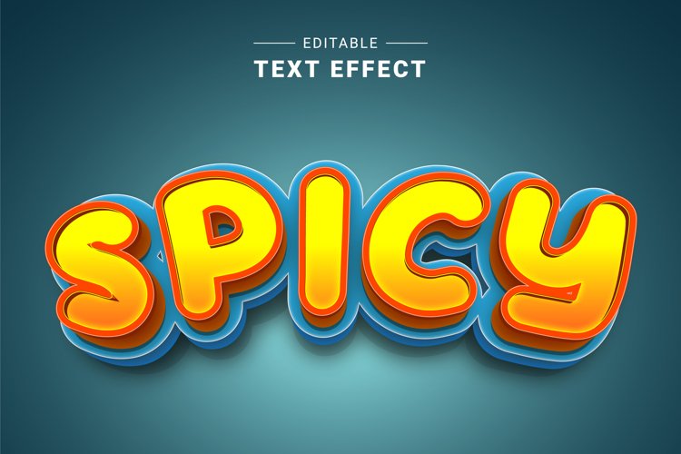 Editable Text Effect for Illustrator. Vector Graphic styles