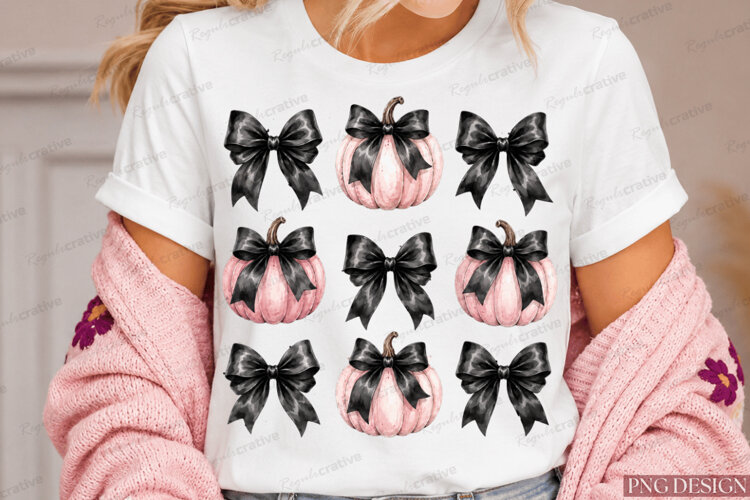 pink pumpkin png,black bow png,coquette halloween,pumpkin example image 1