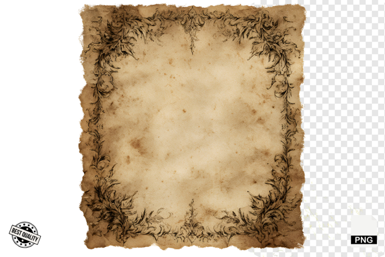 Halloween Goth Old Paper Clipart example image 1