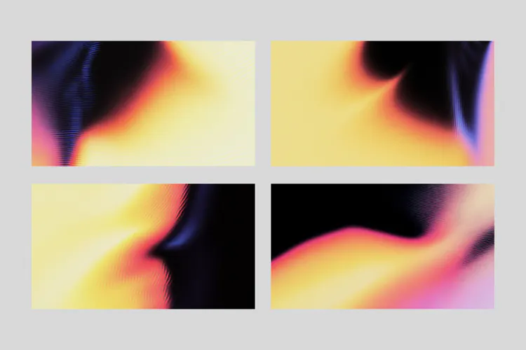 Dark Solar Glow 4 Grainy Backgrounds