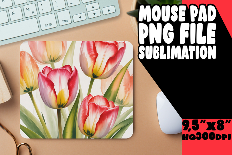 Unique Mouse Pad Sublimation Magic, Flowers