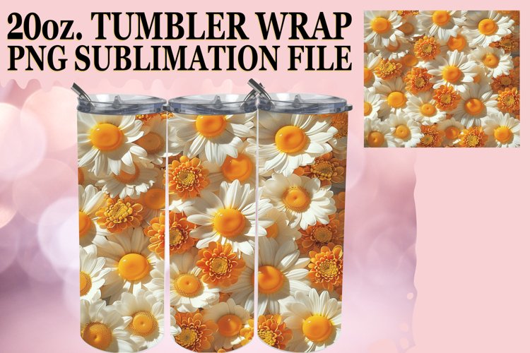 Eggcellent Flower Power Tumbler Art