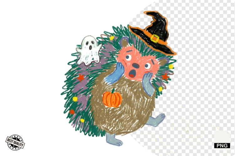 Halloween Hedgehog Clipart