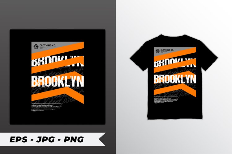 Brooklyn writing design, suitable for screen printing