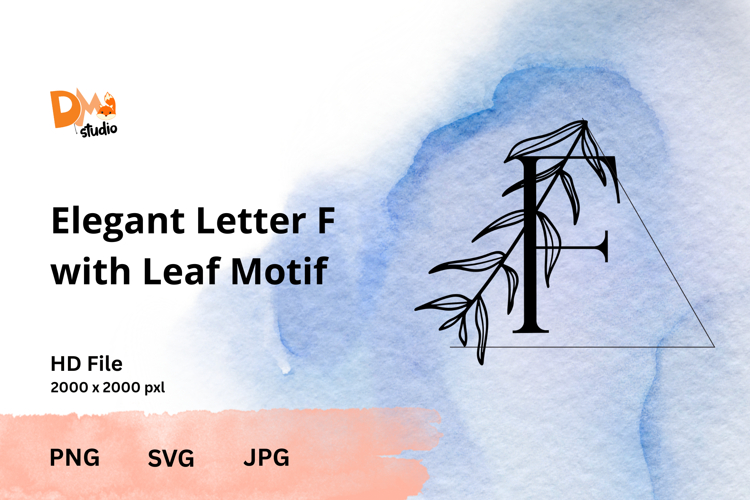 Leaf Monogram Svg Image 21