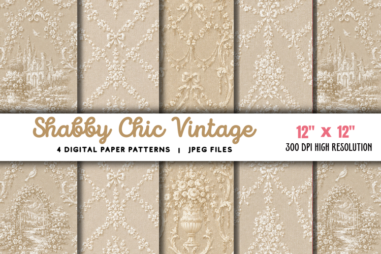Shabby Chic Vintage Bridal White JPG