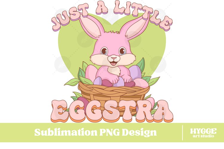 Easter Bunny Sublimation PNG Chick Farm Hip Hop Spring Joy