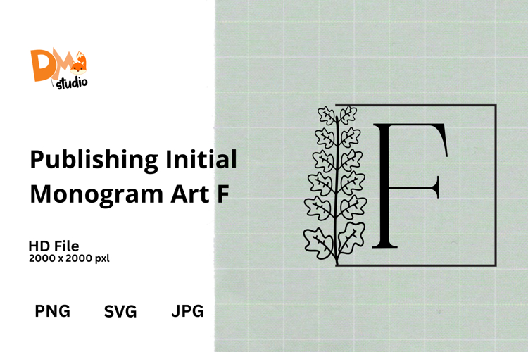 Publishing Initial Monogram Art