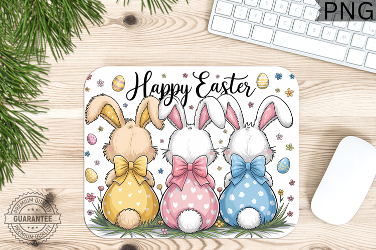 Happy Easter PNG - Easter Mouse Pad Design