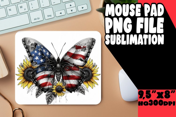Libertys Wingspan: American Flag Sublimation Pad