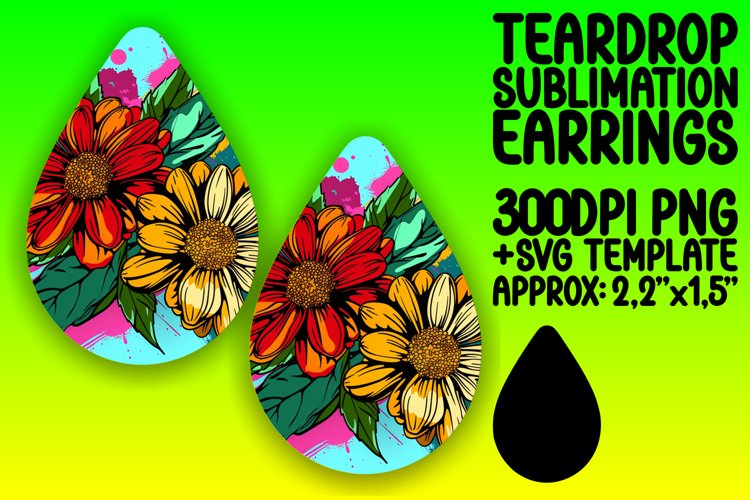 Pop Art Blossom Sublimation Wraps example image 1