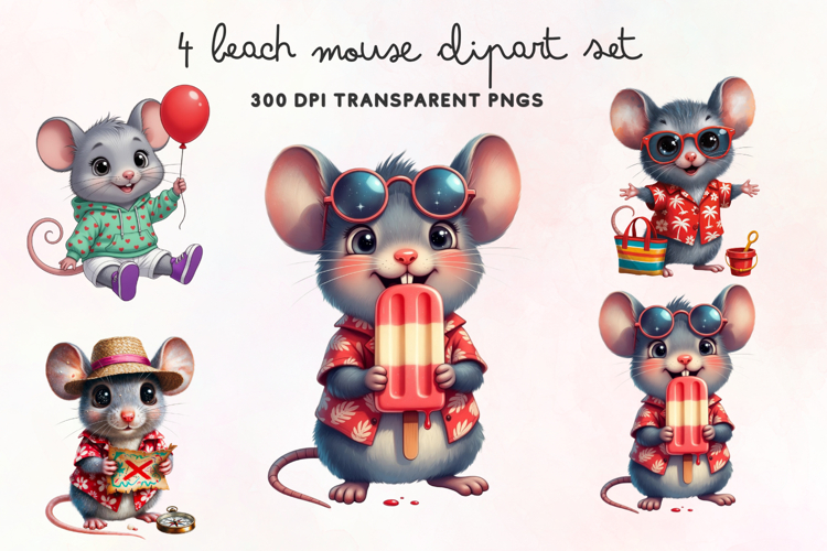 Summer Watercolor Clipart Image 7