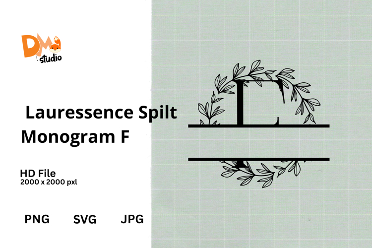 Floral Monogram Letter Svg Image 22