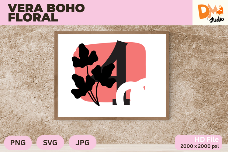 Boho Floral Svg Image 11