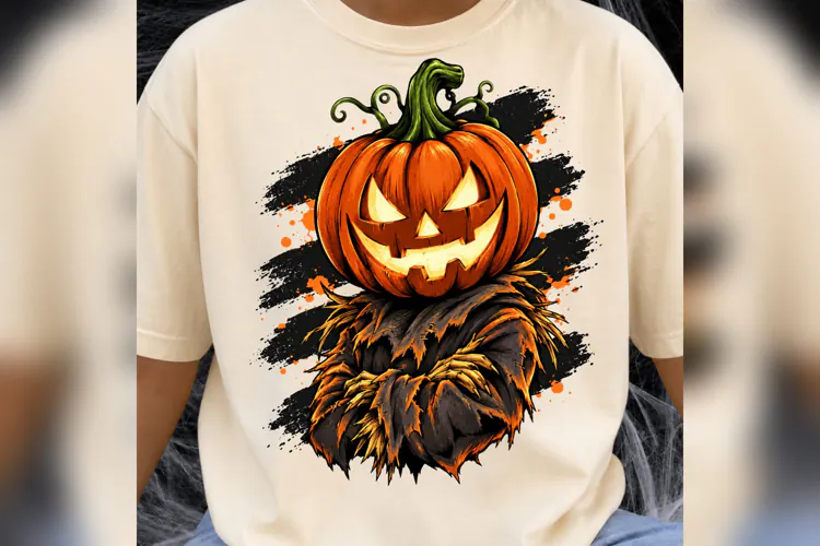 Halloween Pumpkin PNG, Scary Jack O Lantern Design, Spooky