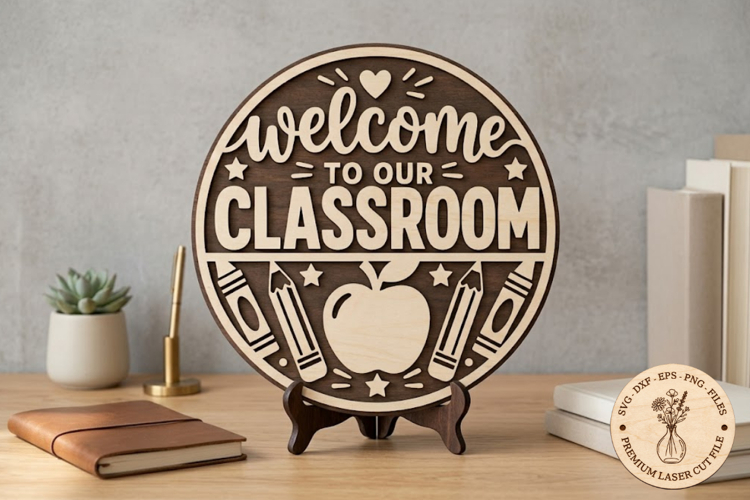 Welcome to Our Classroom SVG, Teacher Door Sign
