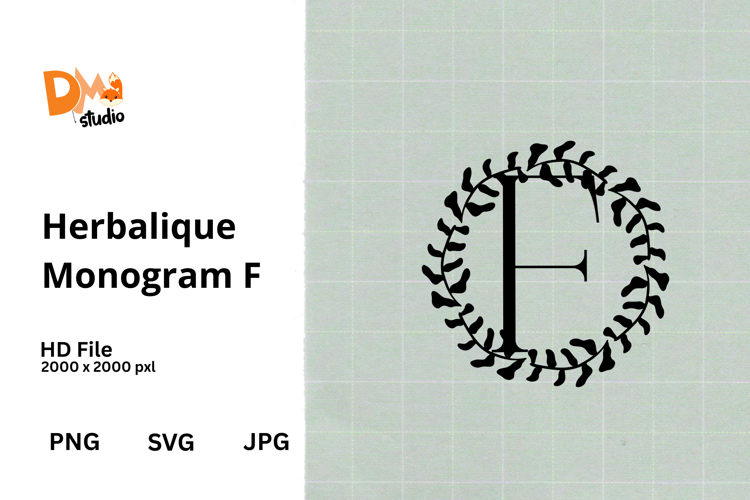 Floral Monogram Letter Svg Image 16