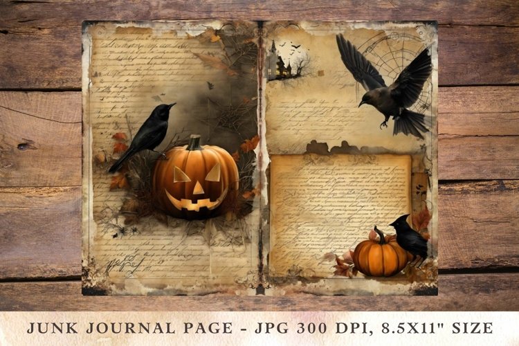 Printable Junk Journal Pages halloween 36