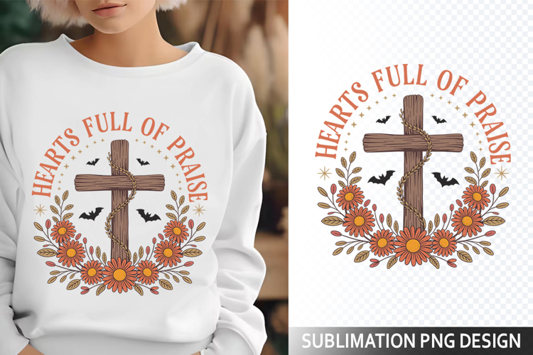 Hearts full Christian Harvest - Halloween Sublimation PNG