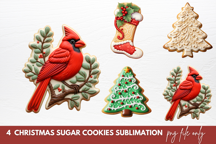 Christmas Sugar Cookie Clipart Sublimation