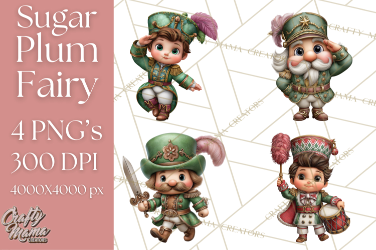 Nutcracker Ballet Clipart PNG, Sugar Plum Fairy   Soldiers