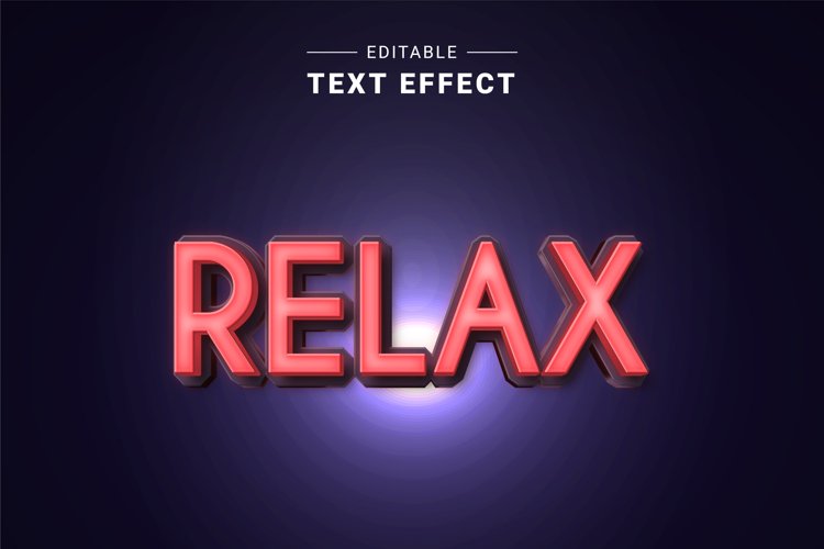 Editable Text Effect for Illustrator. Vector Graphic styles