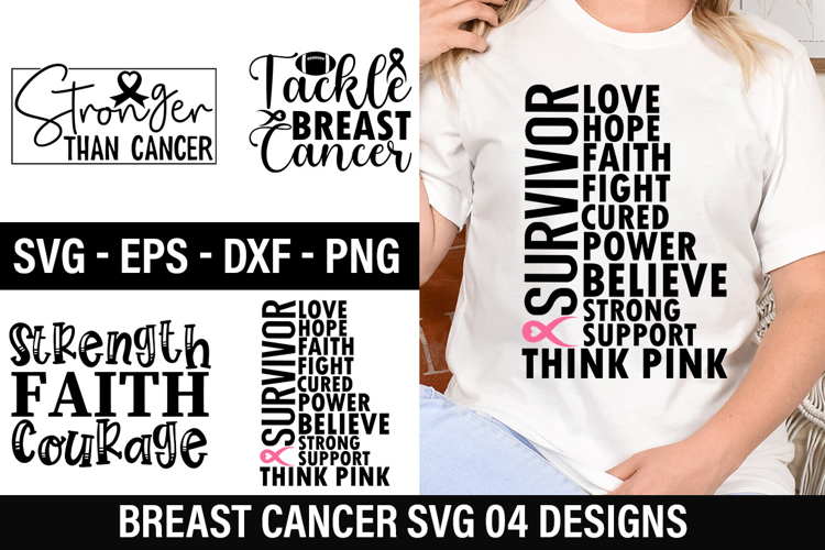 Breast Cancer SVG Design - Tackle Breast Cancer