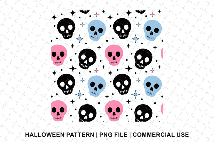 Skull Seamless Pattern Image 5