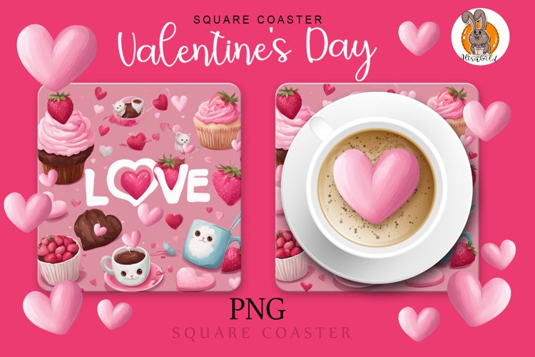 love, hearts, chocolate,coffee, fluffy kitty example image 1