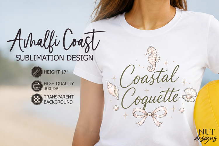 Summer sublimation Coastal Coquette Beach Amalfi Coast example image 1