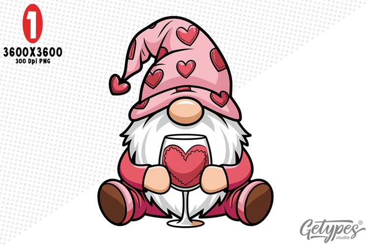 Valentine Gnome Clipart Image 17
