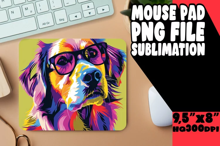 Cheerful Dog Portraits Mat