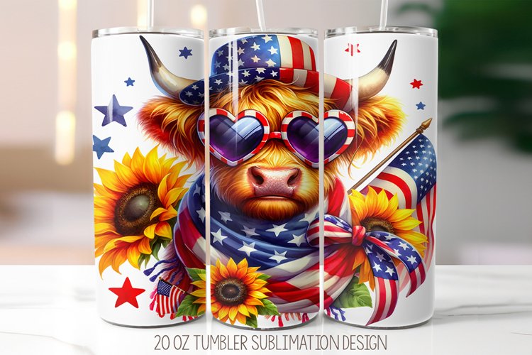 4th of july Patriotic png, 20oz Tumbler Sublimation Design