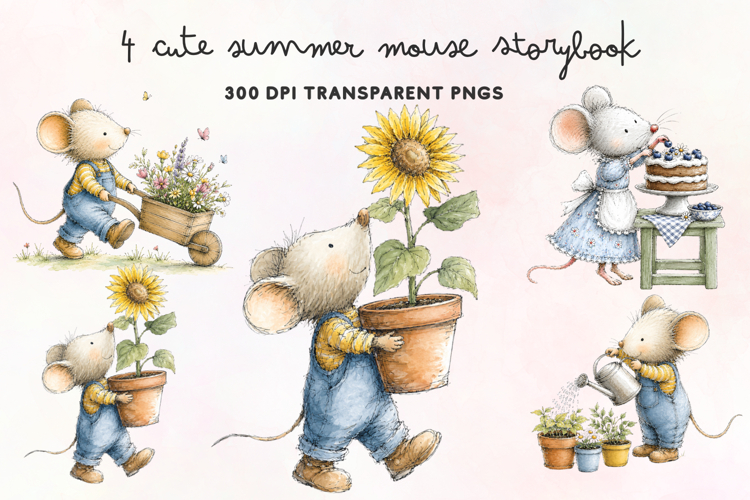 Summer Watercolor Clipart Image 7