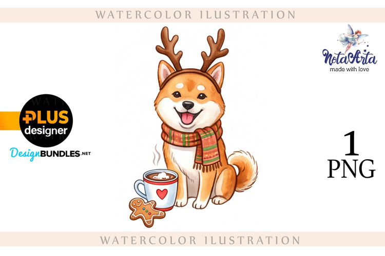 Merry Christmas with a Joyful Shiba Inu!